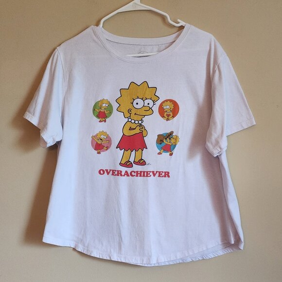 20th Century The Simpson’s Overachiever Tee-shirt Rounded Collar - Picture 2 of 6